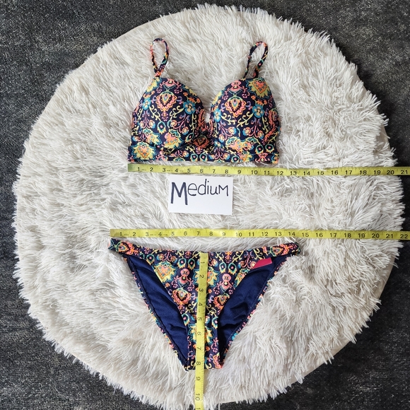Xhilaration Colorful Floral Push-Up Bikini - Picture 9 of 16